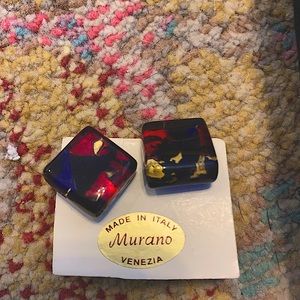 Vintage Murano Glass Stud earrings